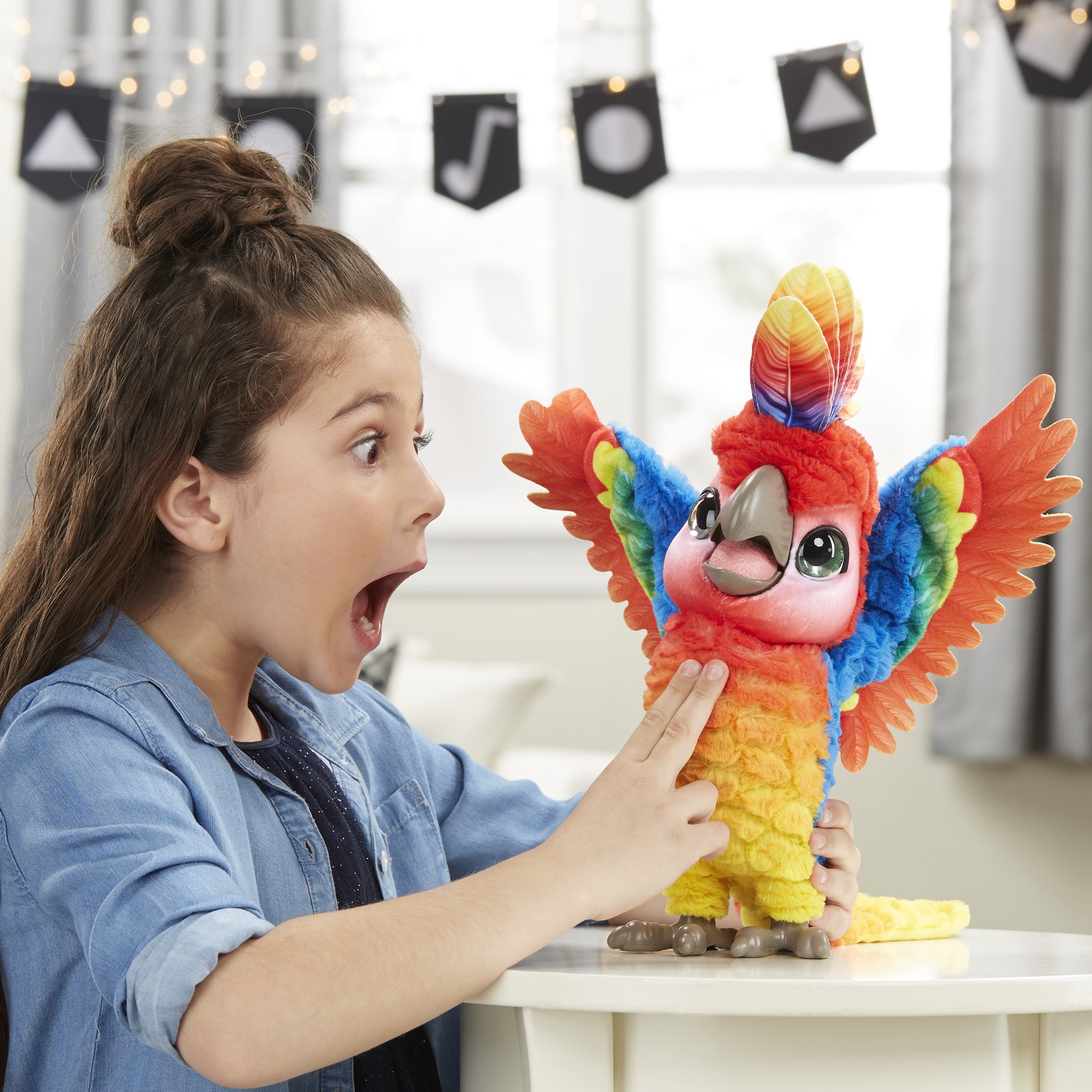 furreal friends coco my parrot star interactive show plush toy