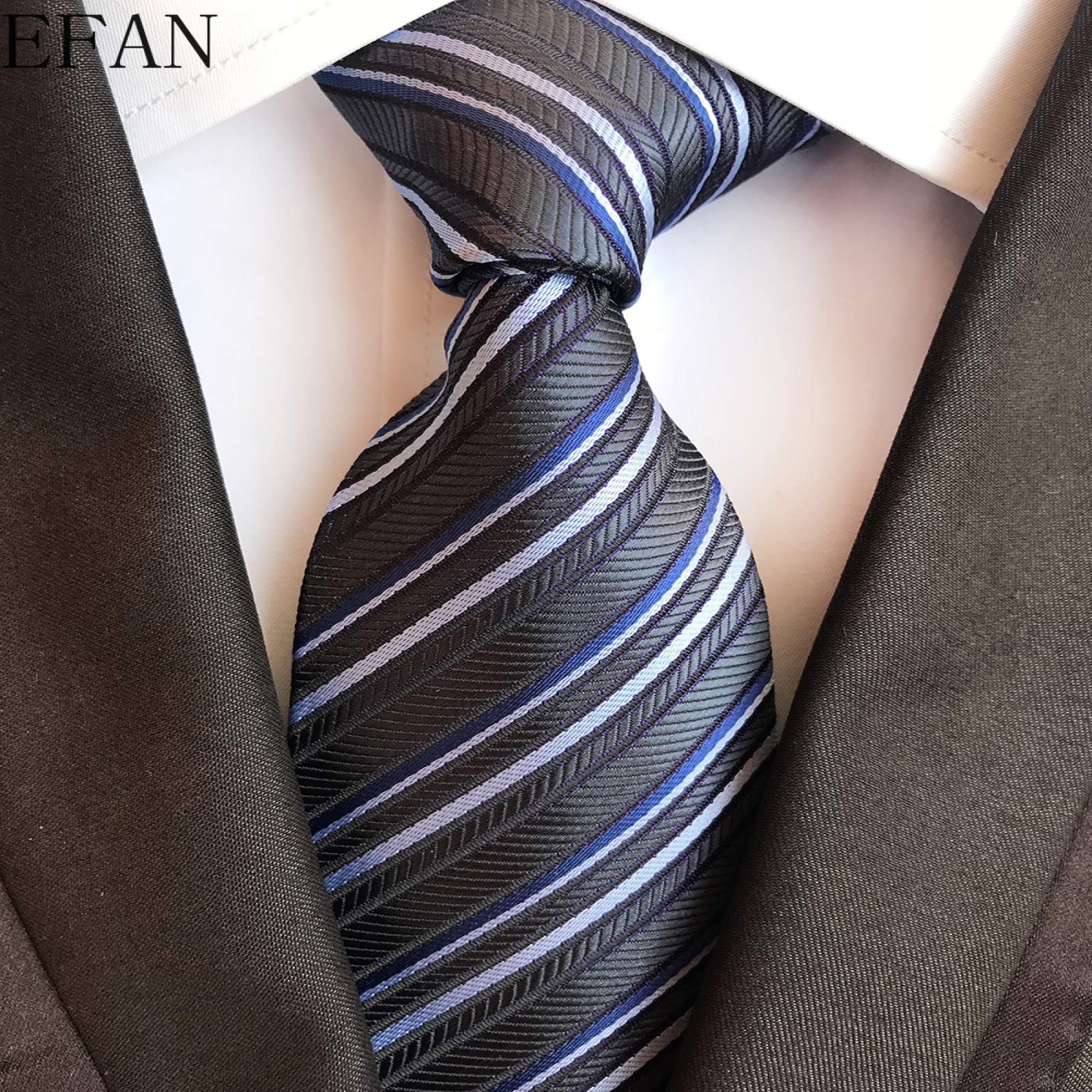 MISSMAO Homme Mode Classique Motif Rayé Cravate Utilisé Pour