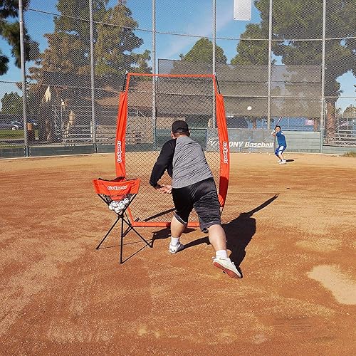 Miniatura 3 de Redes de lanzamiento de béisbol y sóftbol GoSports - Pantalla L o pantalla I - Red de protección del lanzador