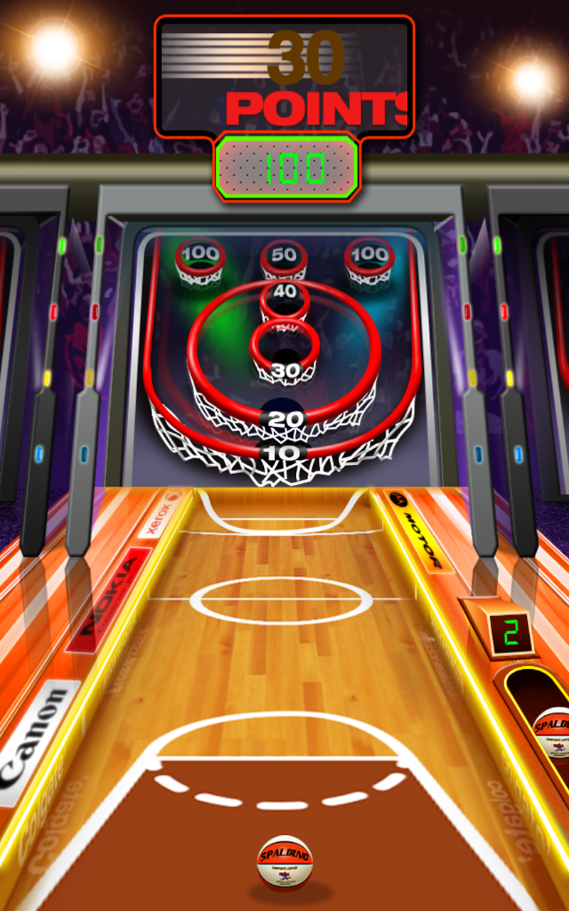 Skee Basket Ball FREE Skee Ball Style Arcade Bowling Hoop Challenge