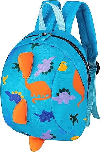 Miniatura 3 de YUPING Mochila de dinosaurio para niños pequeños con correa de seguridad para niños y niñas