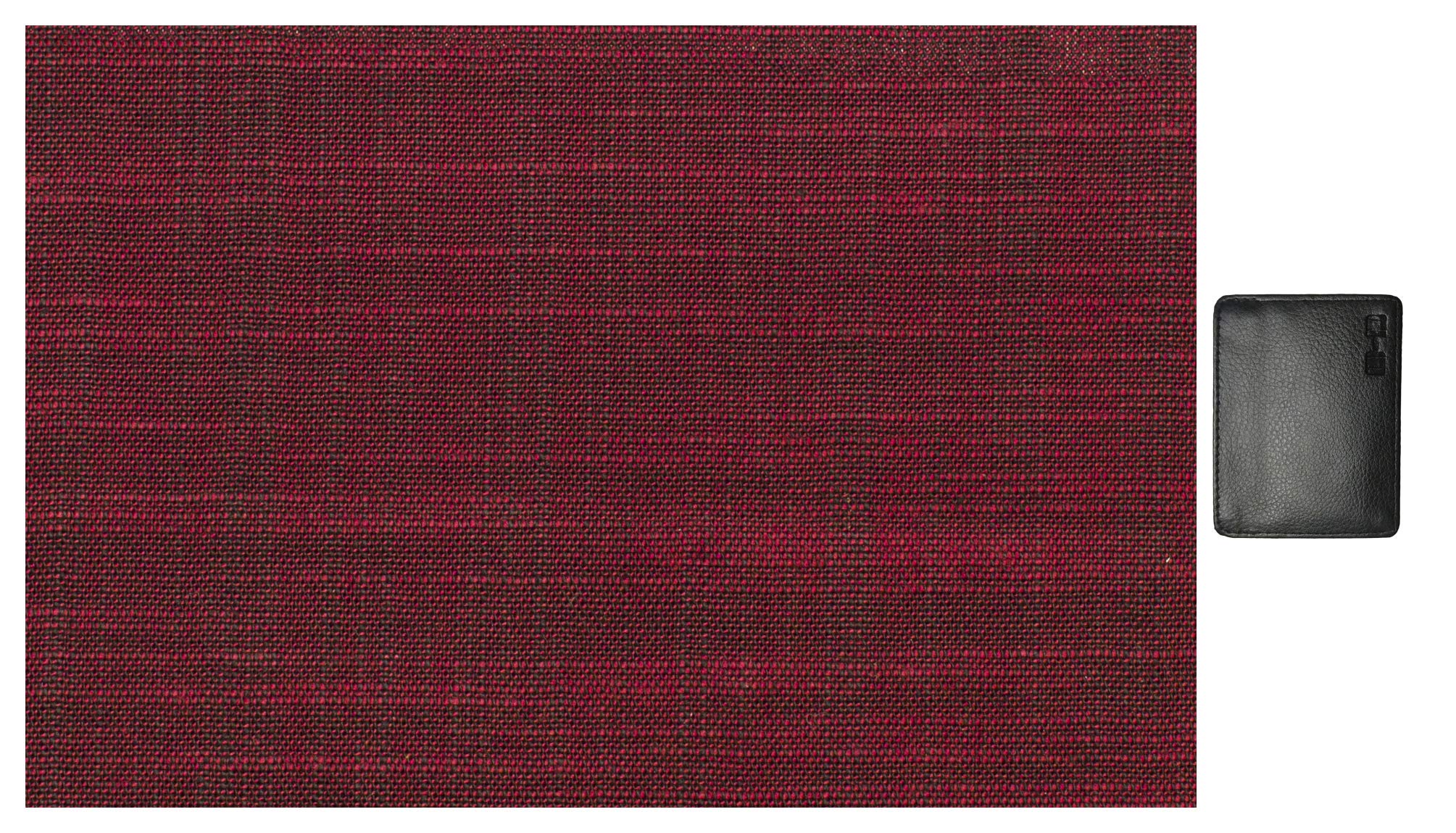 Arvind 0-Degree Men's Cotton Khadi 2.5 m Unstitched Fabric for Kurta with Credit Card Wallet (Maroon, Free Size)-image-21