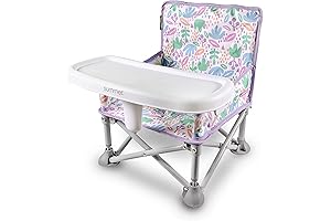 Summer Infant Pop 'N Sit SE Booster Chair: One-Step Fold, Ultra Compact, Durable, Convenient