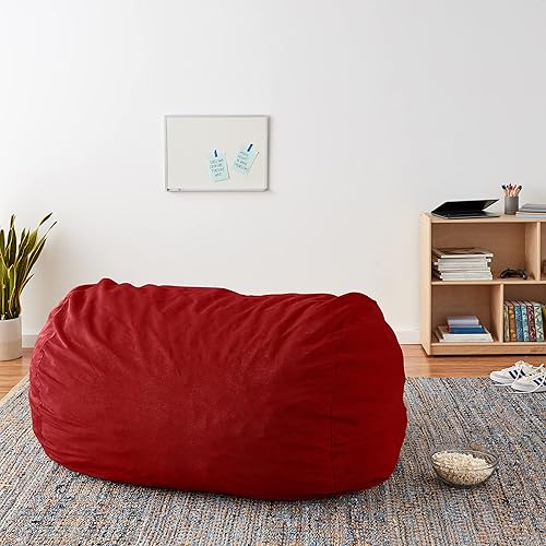 Miniatura 114 de Chill Sack Silla de puf, tumbona de 6 pies, microgamuza azul marino - solo funda Microsuede,Microsuede - Negro - Solo funda,Microsuede - Camel -