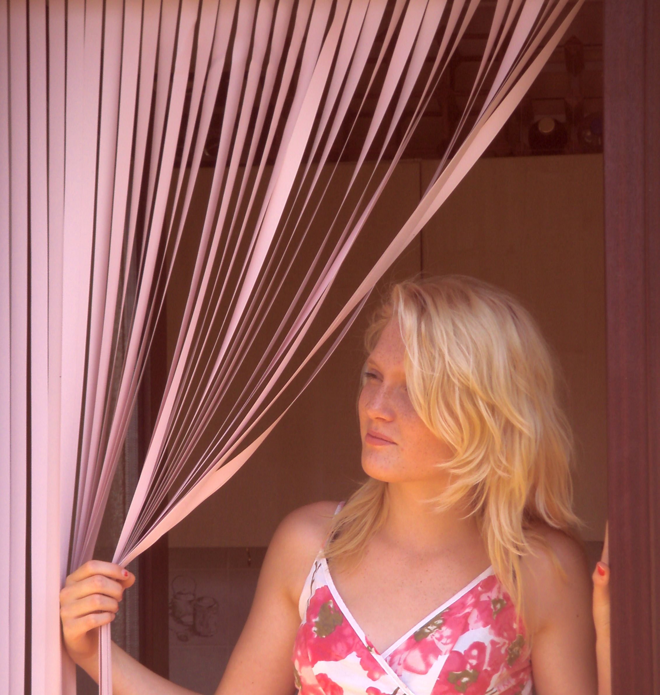 Holland Plastics Pink Heavy Duty Caravan/Rv Door Curtain,Bug Blind,Fly Blind,Strip Blind-'Candyfloss'-62Cm Wide