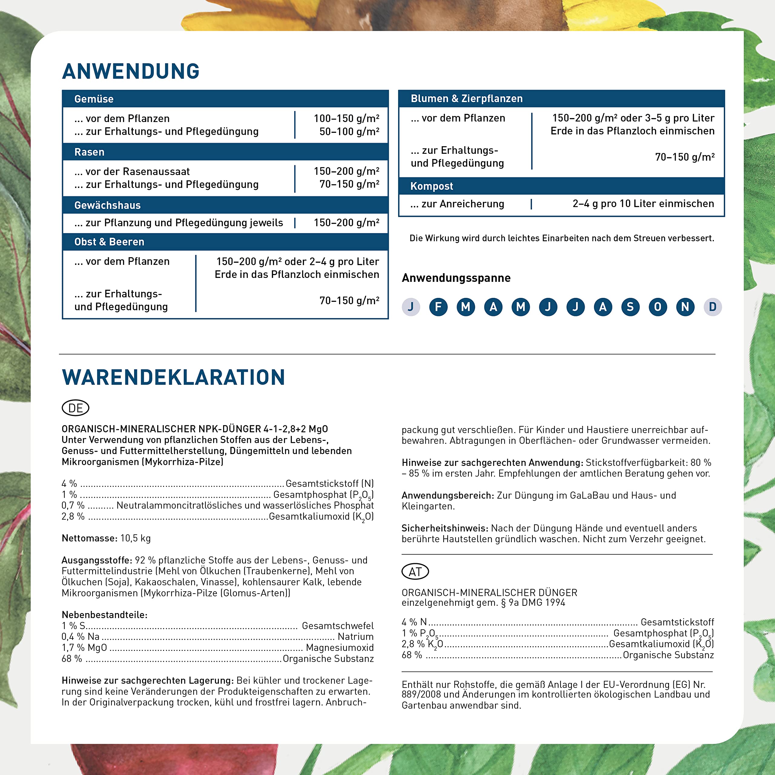 Plantura Bio-Bodenaktivator, mit lebenden Mykorrhiza-Pilzen, Langzeitwirkung, 10,5 kg für 140 m²