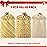 JOYIN 3 PCS 56x36 Jumbo present Bags Parties Gold for Xmas Large Holiday Plastic Gift Bag, Christmas Decorations, Carry-on Luggage, Large Toys and Stuffed Animals