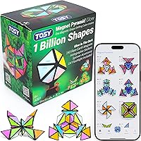 TOSY Magnet Pyramid Glow - 1 Cube Transforms into 1 Billion Shapes, 12 pieces, 243 Magnets, Glowing, Christmas Stocking...