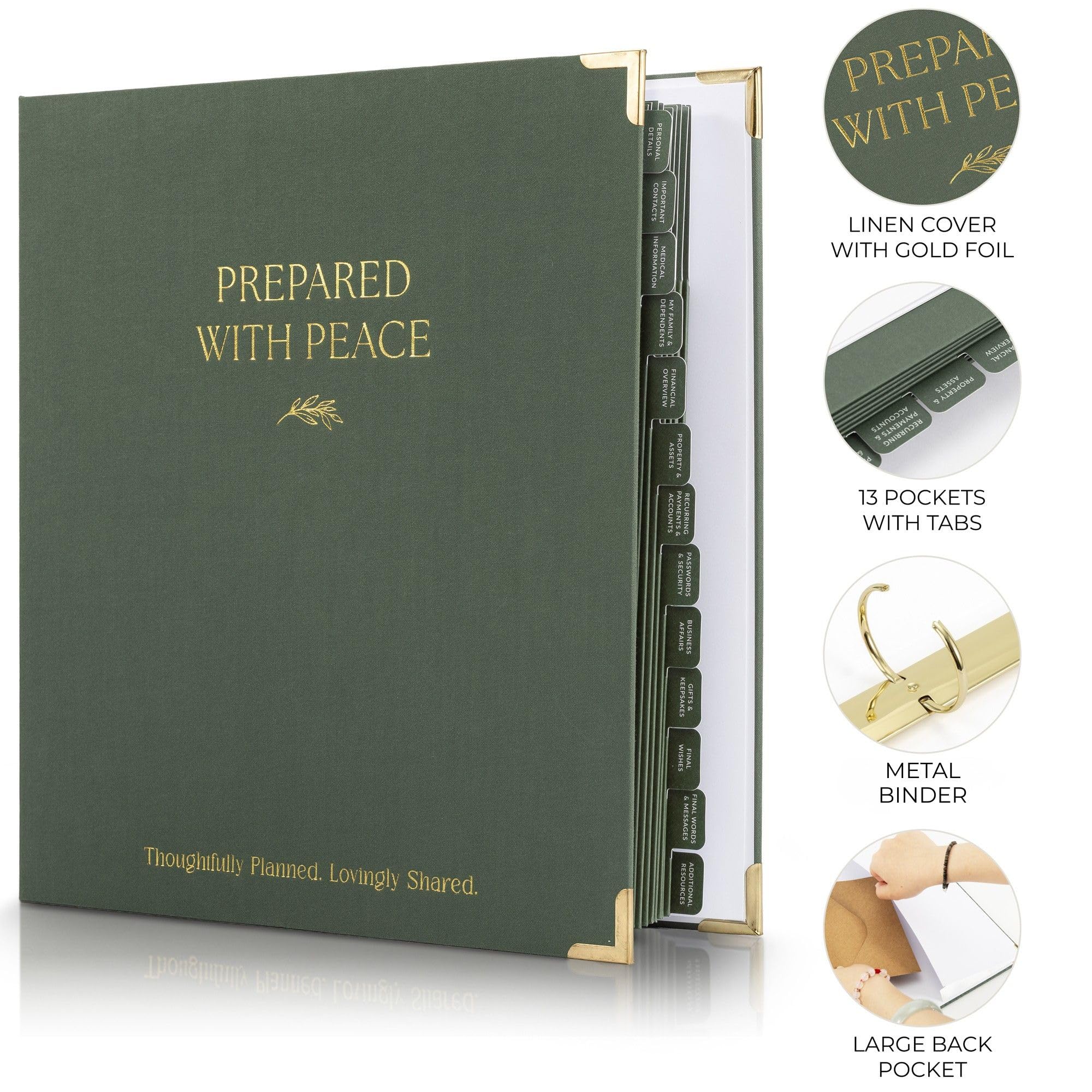 Aesthetic End of Life Planner - Der perfekte Nachlassplanungs-Organizer für letzte Wünsche, wichtige Dokumente, Familiennotfall und Beerdigungsplanung