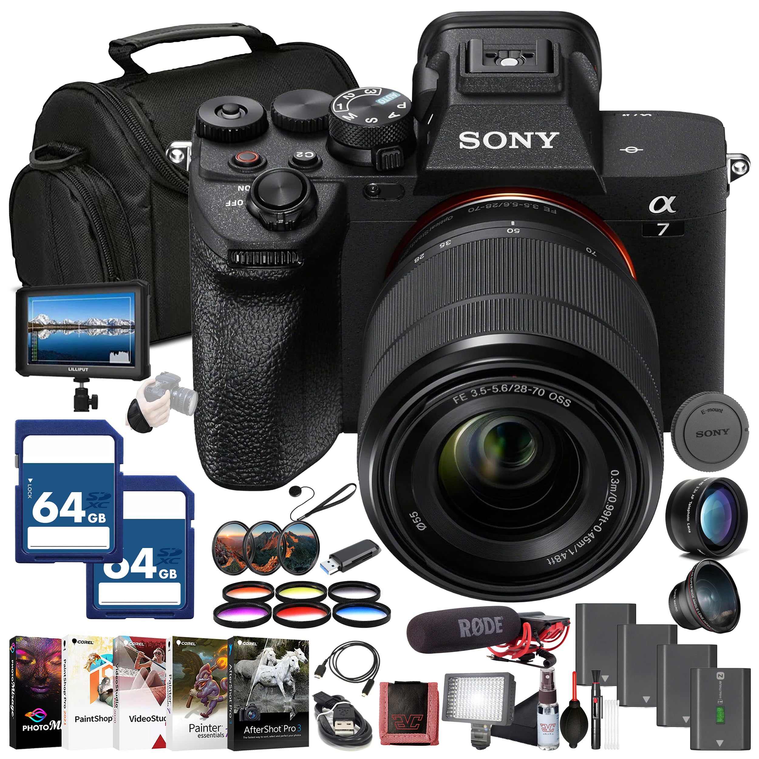 Amazon.com : Sony α7 IV Mirrorless Camera Kit (ILCE-7M4K/B) with