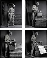 Vista 6 de NECA Universal Monsters Mummy 7IN Ultimate AF Negro y Blanco VER