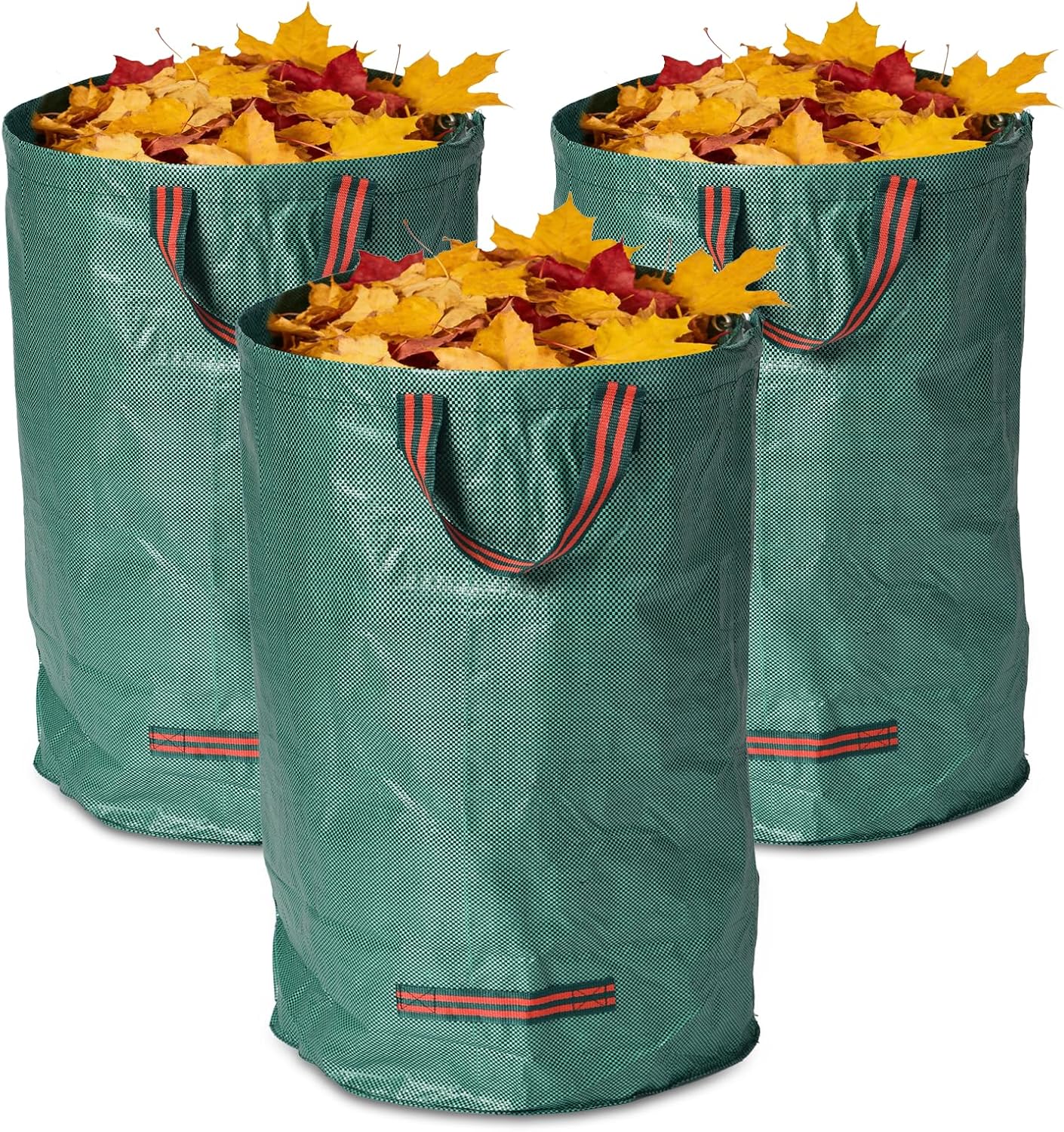 yard waste bags, 1pc 52-gallon and 2pc 79-gallon, suitable for grass clippings, fallen leaves, tree trimming, yard debris, grass clippings, and foldable trash can