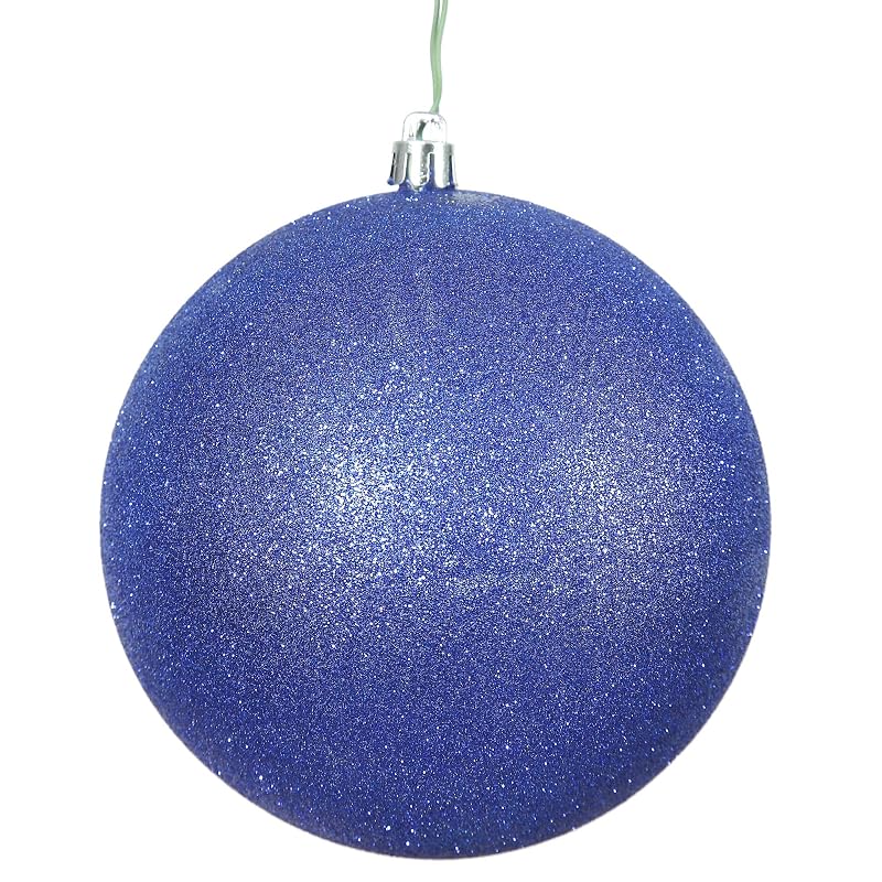 Vickerman 8" Cobalt Glitter Ball Ornament