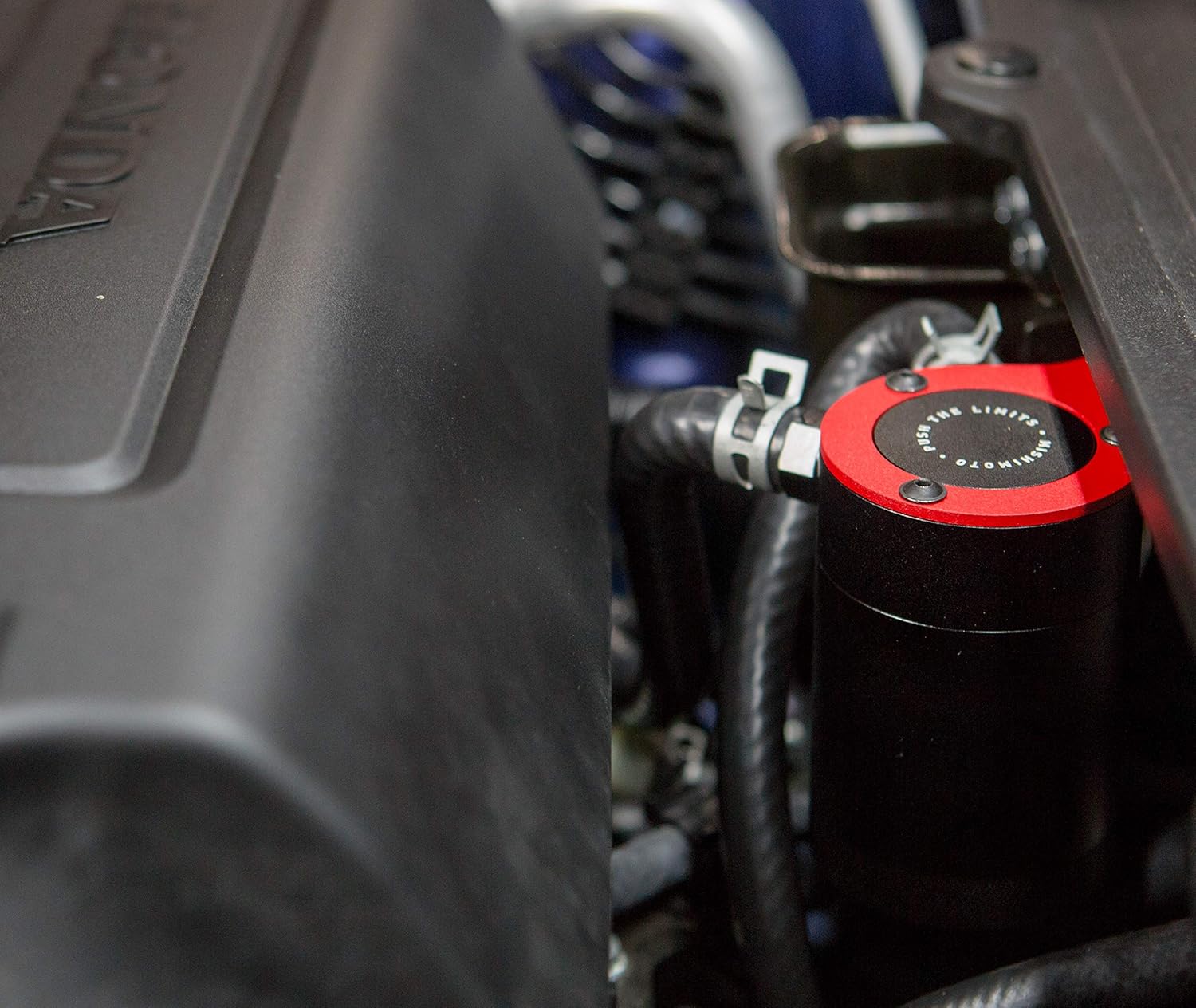 Mishimoto MMBCC-ACRD20-18PBERD Baffled Oil Catch Can Kit, PCV Fits Honda Accord 2.0T 2018 + Red