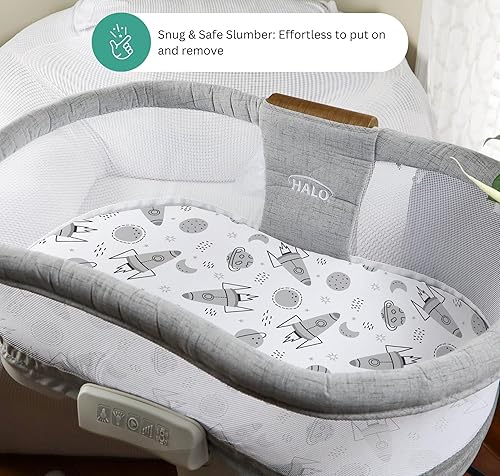 Miniatura 3 de TansyPanda - Sábanas de moisés para Halo Bassinest Swivel, Flex, Glide, Premiere y Luxe Series Sleeper, paquete de 3, 33 x 17 pulgadas, ultra suaves