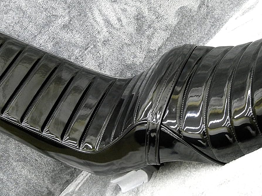 Amazon | NC31 黒エナ 三段シート 補強入り60cm/ブラックエナメル