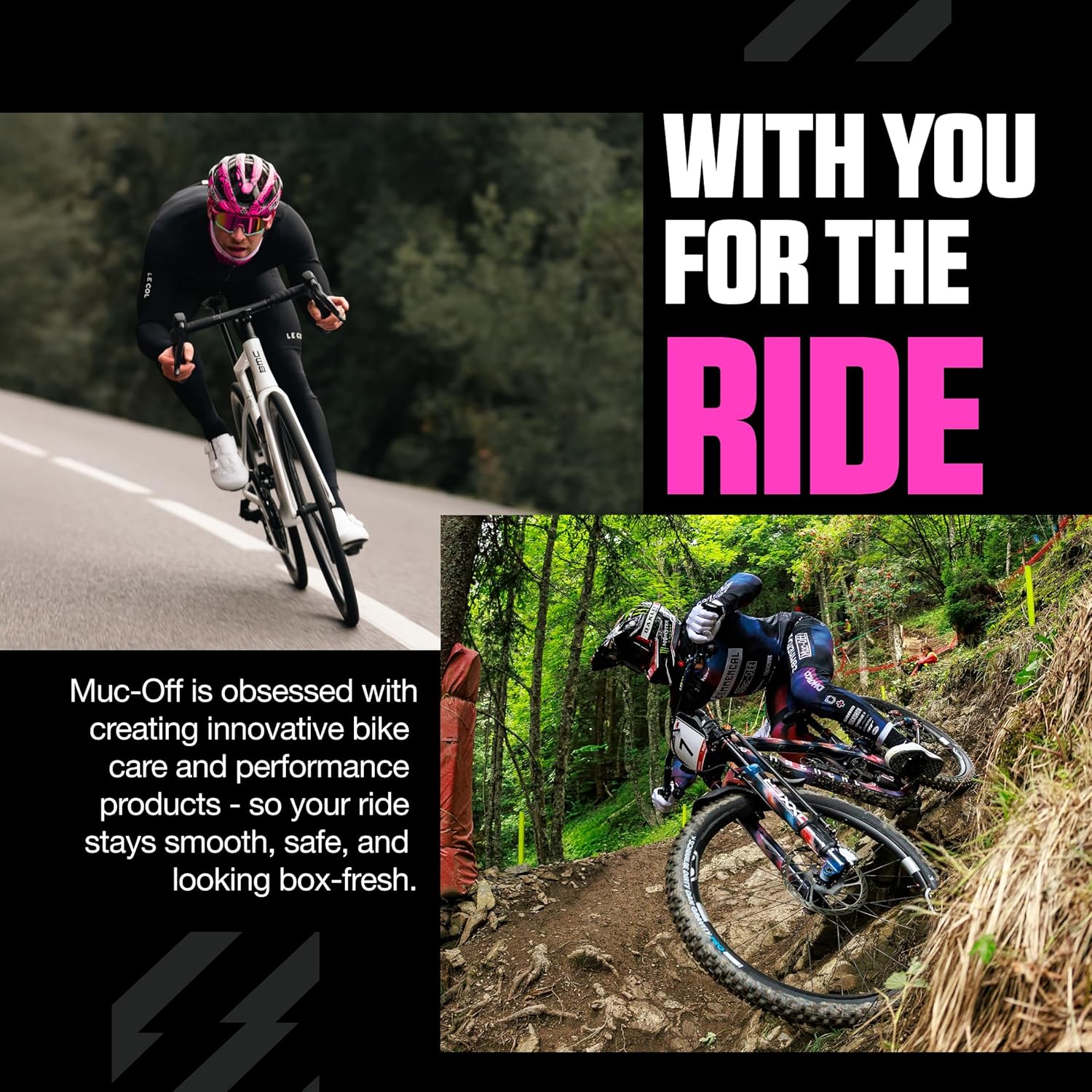 Muc-Off CO2 Inflator Kit, MTB - Presta and Shrader Compatible CO2 Bike Pump - Bike Tire Inflator with CO2 Cartridges for Mountain Bikes