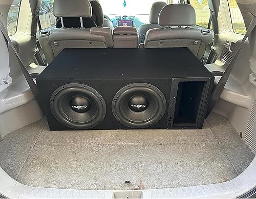 Miniatura 7 de Caja de subwoofer de competición de doble puertoventilado de 12 pulgadas, carcasa de subwoofer personalizada Ground-Shaker Audio para automóvil