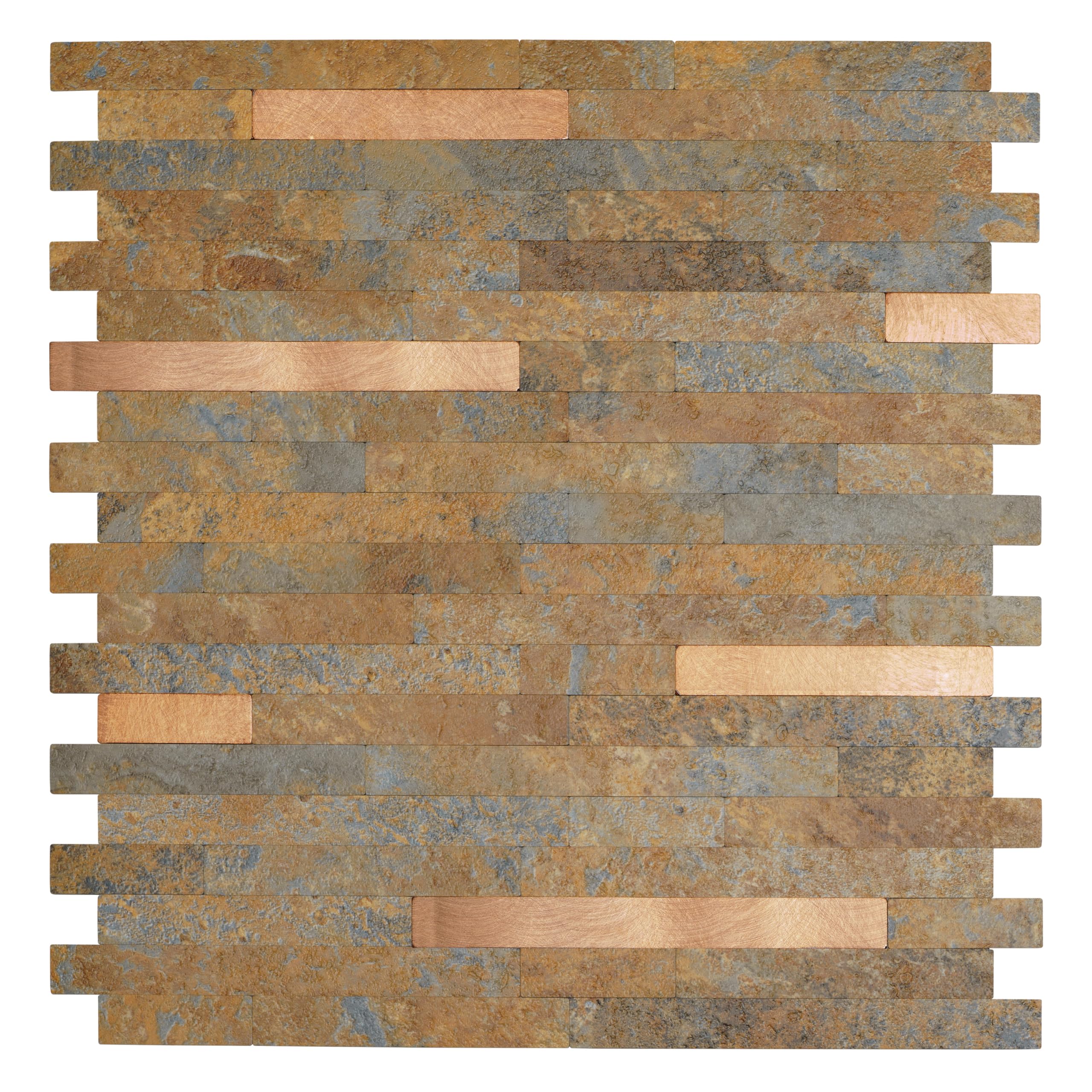 d-c-fix Wandfliese Premium Slate 29,7 x 29,2 cm – Klebefliese für Küche, Bad & Küchenrückwand