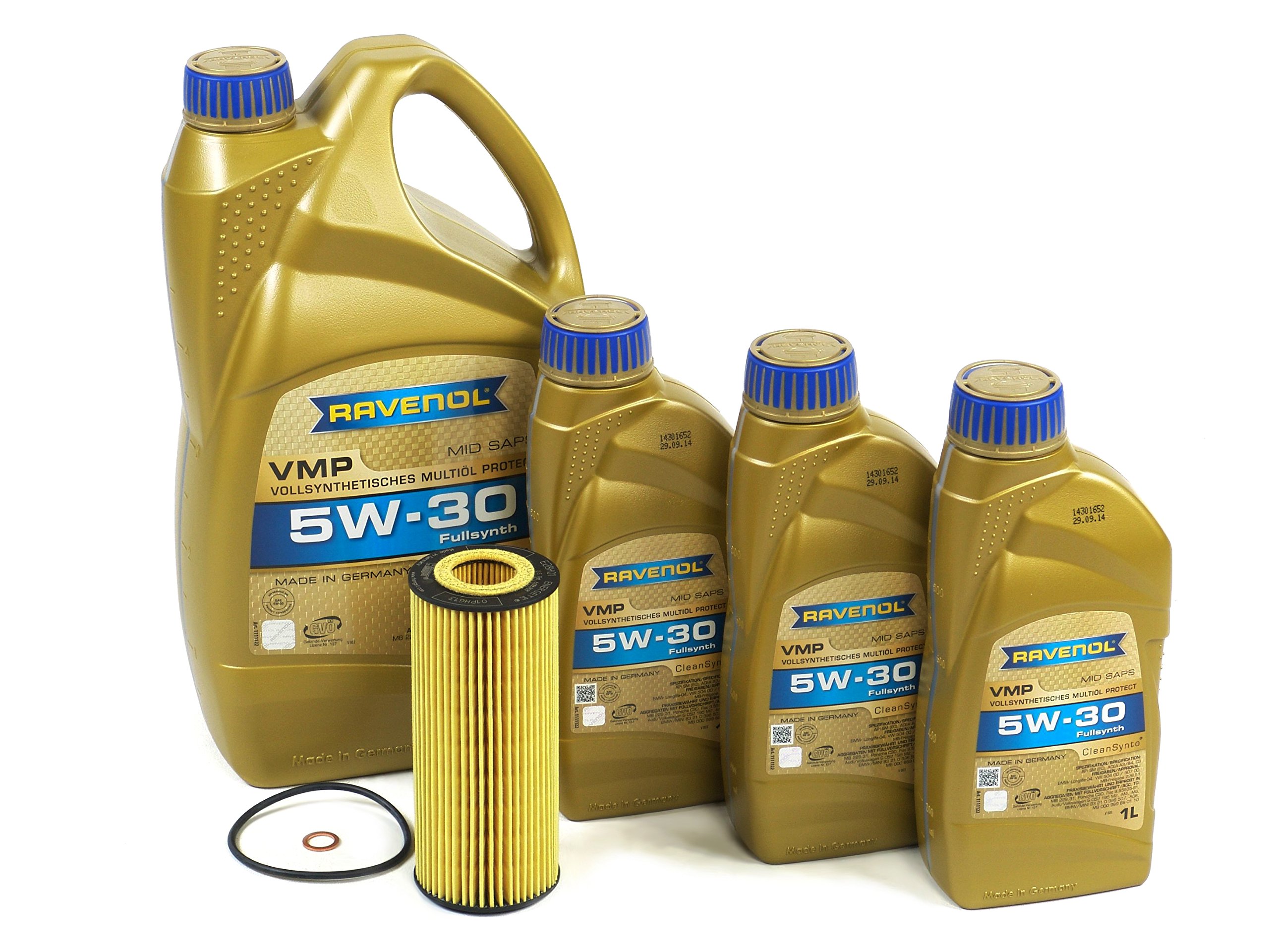 BLAU J1A6100-A Motor Oil Change Kit - Compatible with 2009-11 BMW 335d w/ 6 Cylinder 3.0L Diesel Engine