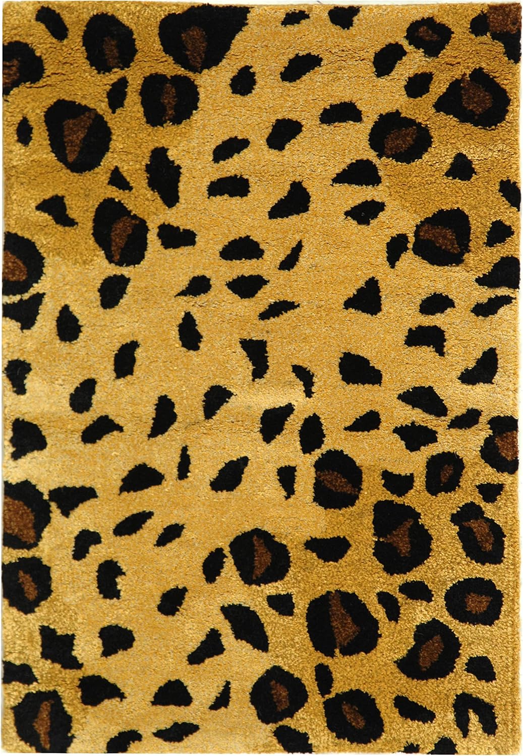 SAFAVIEH Soho Collection Runner Rug - 2'6" x 12', Gold & Black, Handmade Wool & Viscose, Ideal for High Traffic Areas in Living Room, Bedroom (SOH715A)