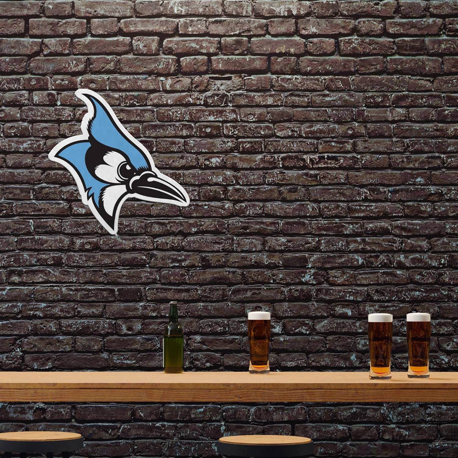 Rico Industries NCAA Johns Hopkins Blue Jays Shape Cut Pennant - Home and Living Room Décor - Soft Felt EZ to Hang - Image 2