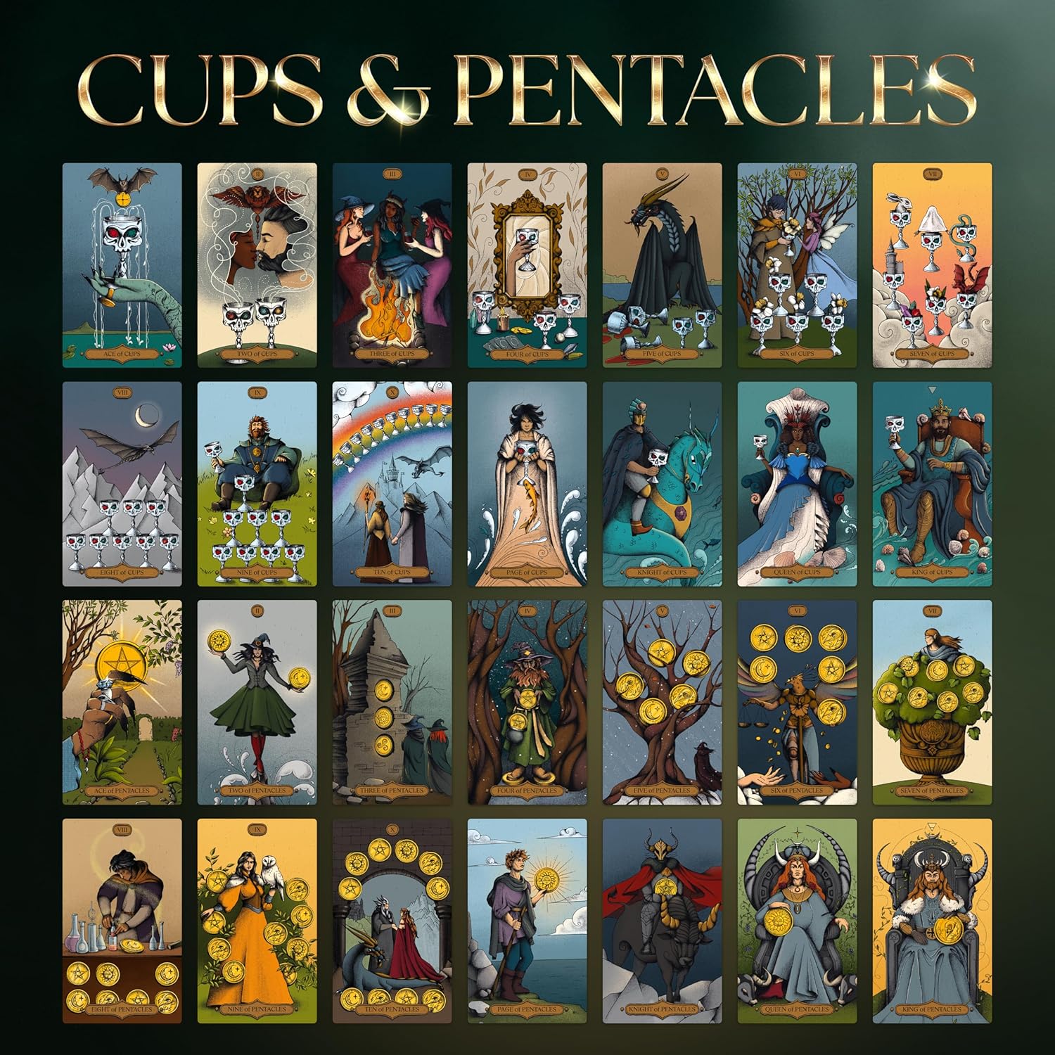 Wyspell Tarot Cards with Guide Book - Sacred Witch Unique Tarot Deck for Beginners - Traditional Symbolism - Beautiful & Modern Tarot Decks - Image 7