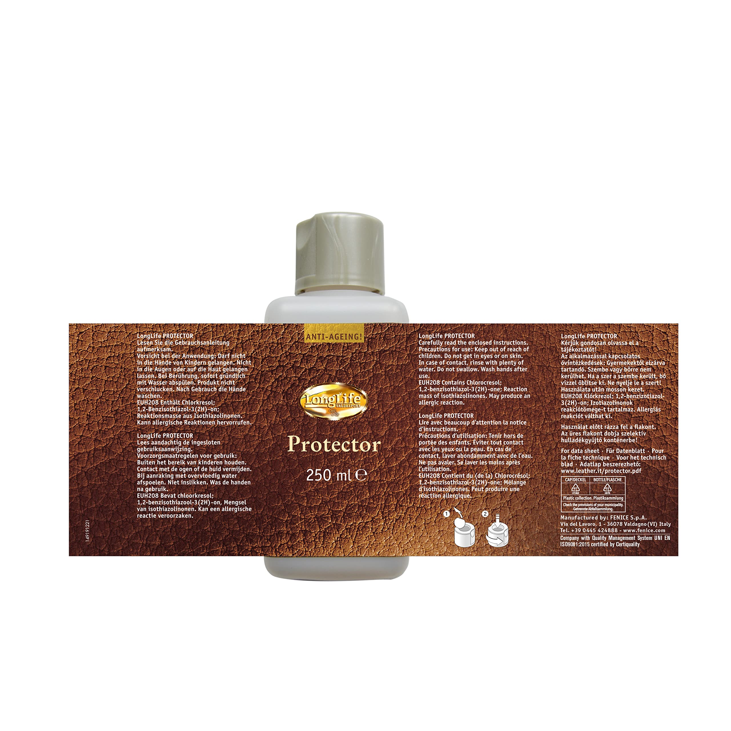 LongLife Lederpflegeset Anti-Ageing Maxi, je 250ml Cleaner & Protector