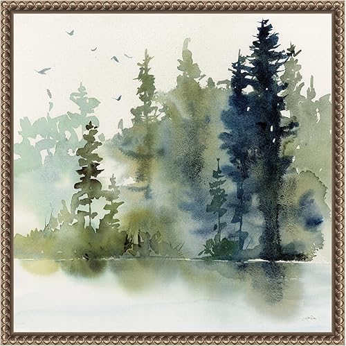 Miniatura 17 de Amanti Art Lienzo enmarcado para pared, 30 x 30 pulgadas, bosques del norte, de Katrina Pete, lienzo enmarcado para pared, obras de arte de Sylvie