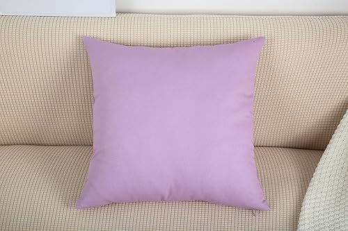 Miniatura 7 de TangDepot - Funda de almohada hecha a mano 100% lona de algodón, Algodón, Lavanda púrpura claro