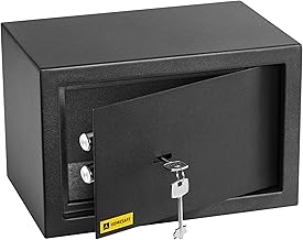 HomeSafe HV20K Key Safe, 20 x 31 x 20 cm (HxWxD), Money Box, Billet, Jewellery, For Home Security, Safe Storage Box, Money Box for Savings and Valuables