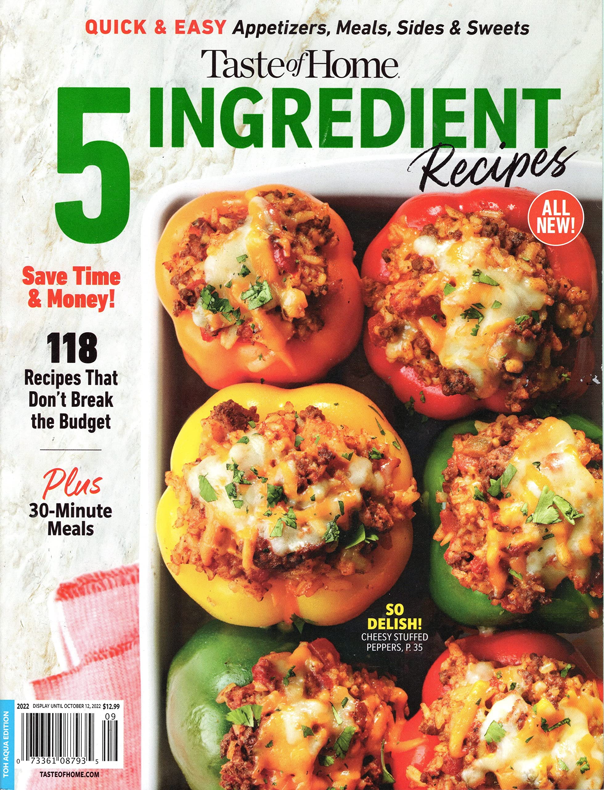 Taste Of Home 5 Ingredient Recipes Magazine 2022 (118 Recipes)