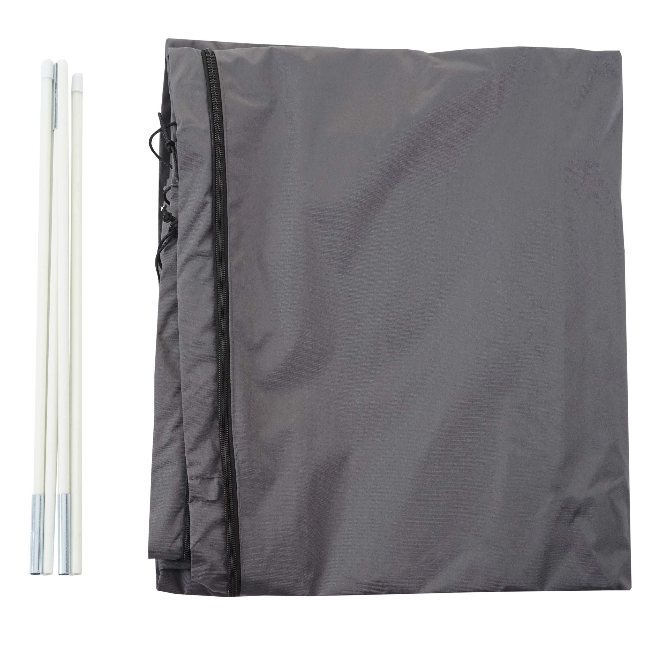 Copriombrellone copertura ombrellone protettiva HWC-D20 poliestere con rivestimento - antracite