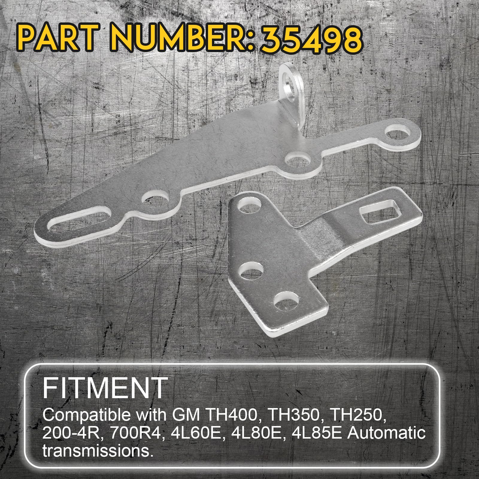 TH400 Shift Lever Kit B&M 35498 Cable Bracket & Shift Lever Kit For GM ...