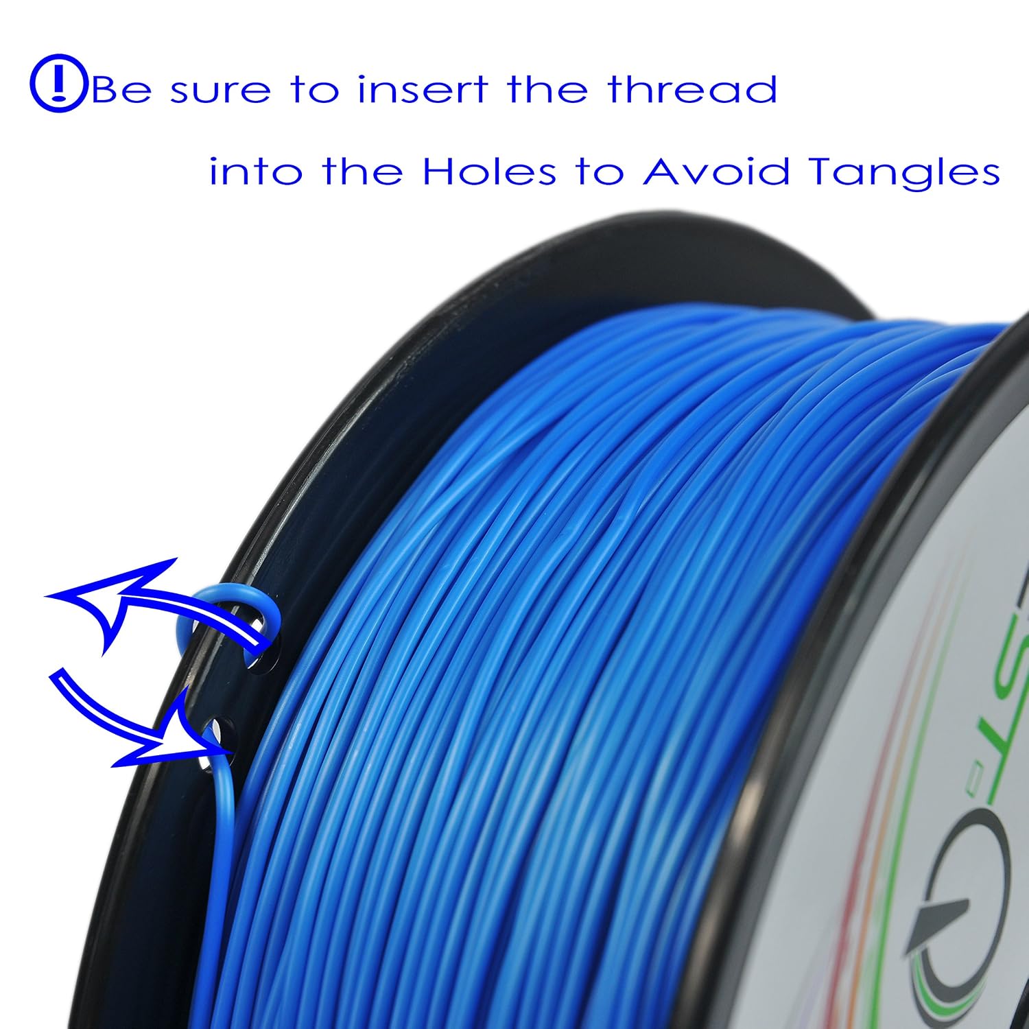 3D BEST-Q Flexible TPU 1.75mm 3D Printer Filament, Dimensional Accuracy +/- 0.03 mm, 1KG Spool, 8 Color to Choose (Blue)