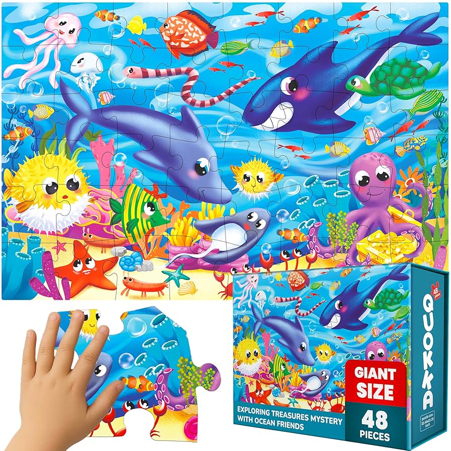 Amazon.com: QUOKKA Giant Floor Puzzles for Kids Ages 4-6