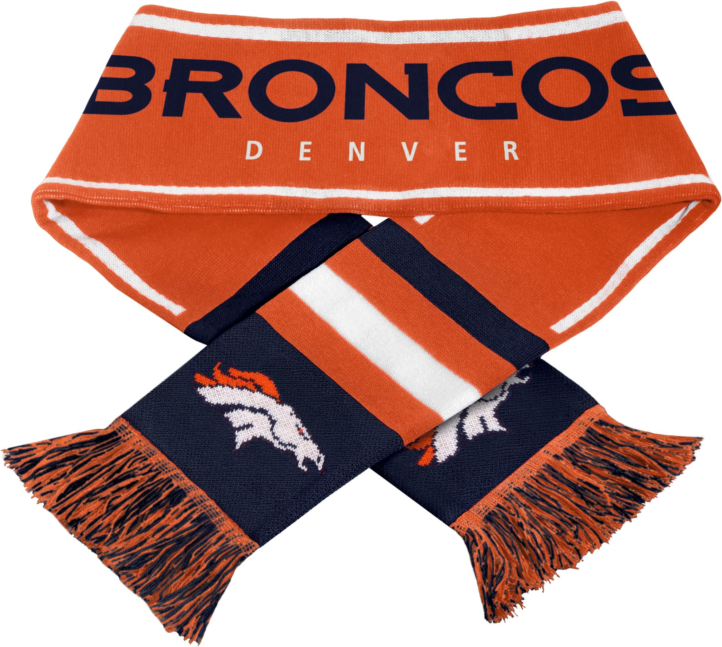 Forever Collectibles NFL Denver Broncos Wordmark Logo Scarf