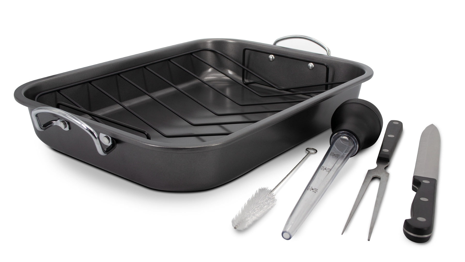 Amazon.com: Eternal Living 6 Piece Rectangular Turkey Roaster Pan