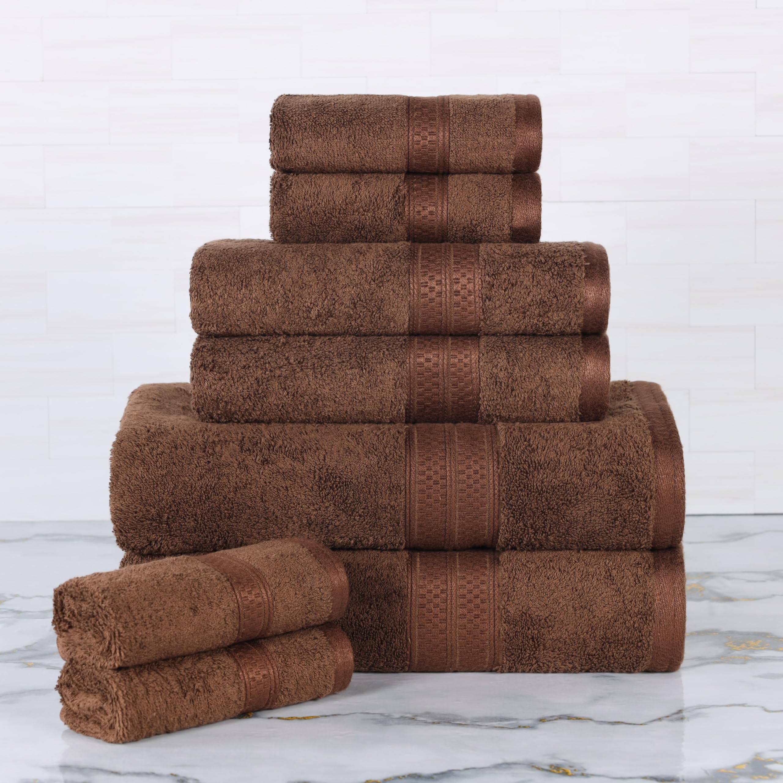 Amazon.com: Superior Rayon from Bamboo Cotton Blend 8 Piece Towel