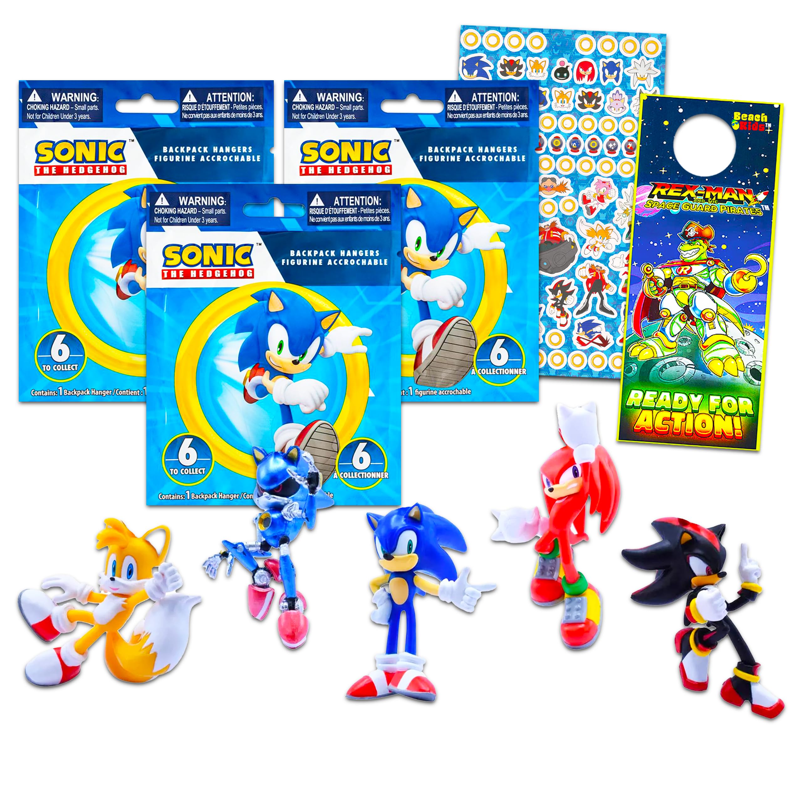 Amazon.com: Sonic The Hedgehog Keychains Set - Sonic Party