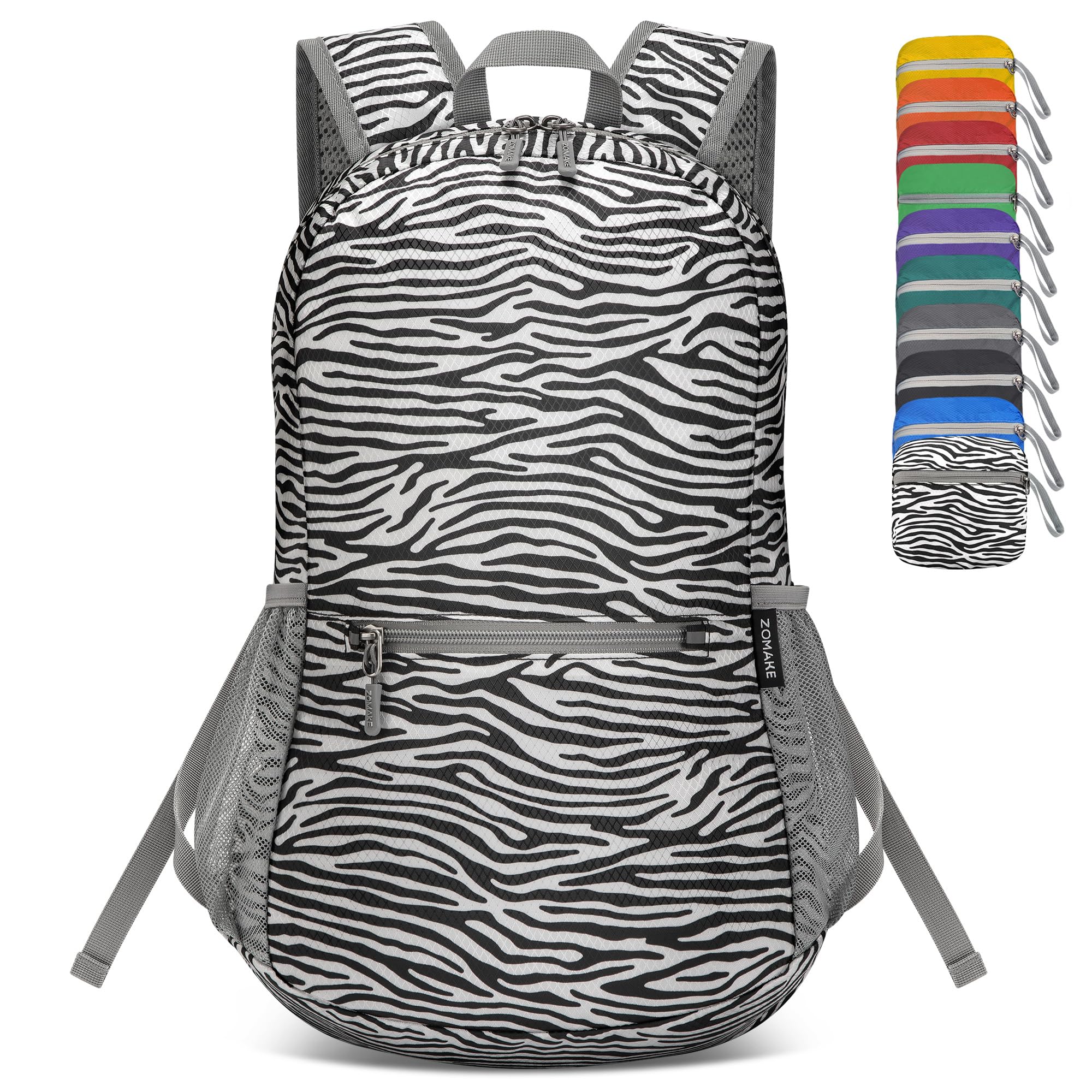ZOMAKE Lightweight Packable Backpack, Foldable Small Travel Day Pack