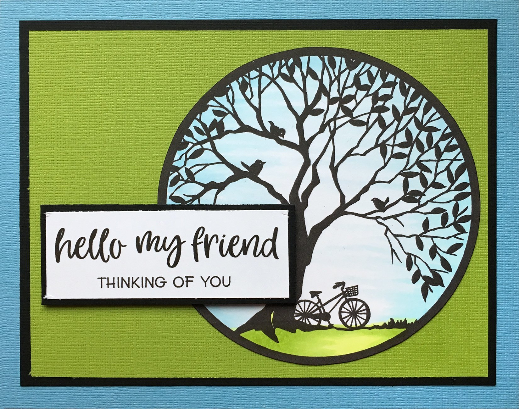 Stampendous Timbro adesivo, cerchio albero