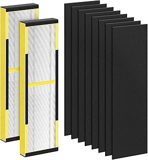 FLT4825 Filter B Replacement for Guardian, CHIVALZ True HEPA Replacement Filter, Compatible with Guardian Air Purifier AC4825 AC4300 AC4800 AC4900 AC4850, 2 H13 Hepa Filters + 8 Carbon Filters