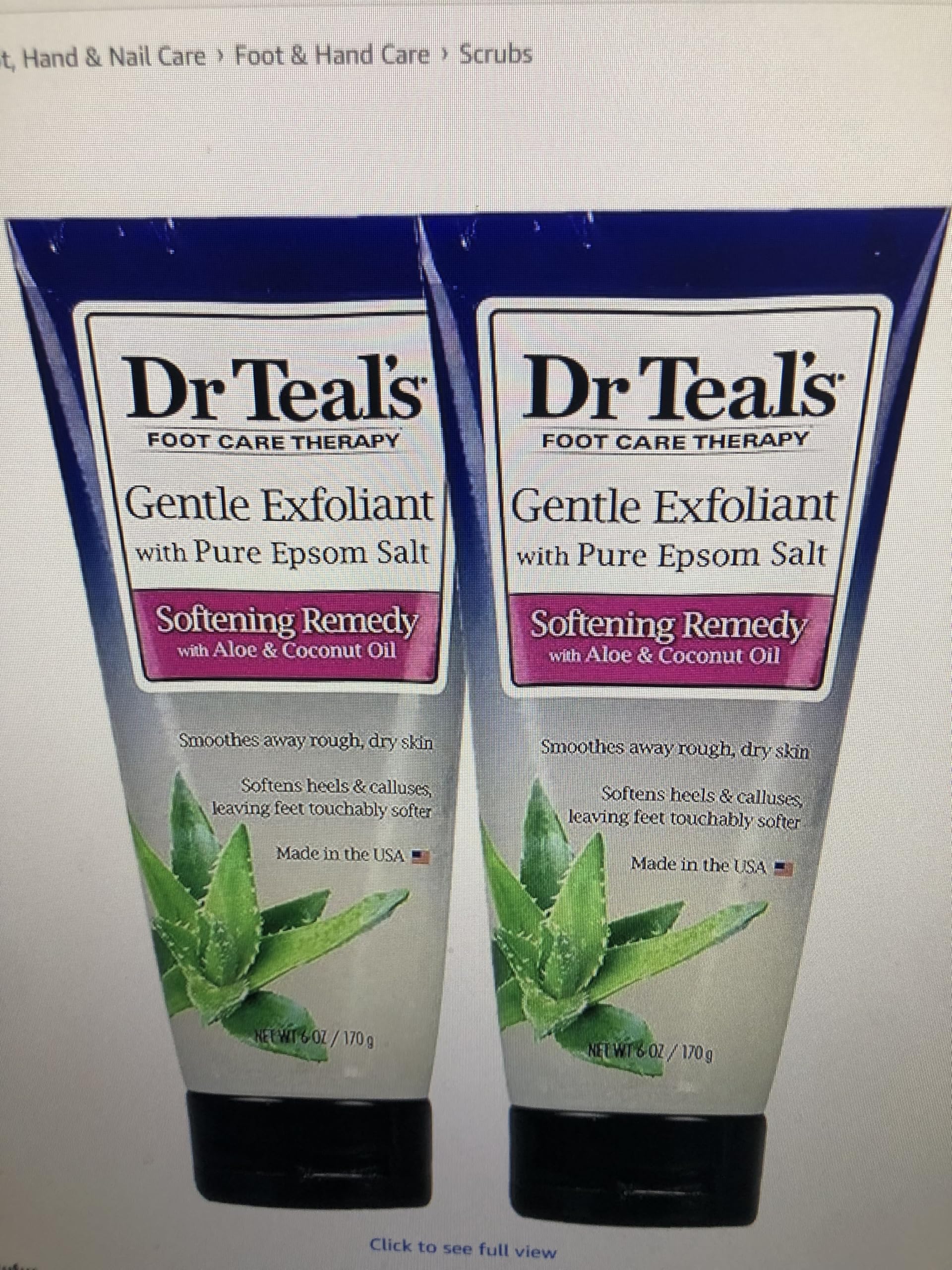 Dr. Teals Softening Remedy Coconut Oil Foot Scrub Gift Set