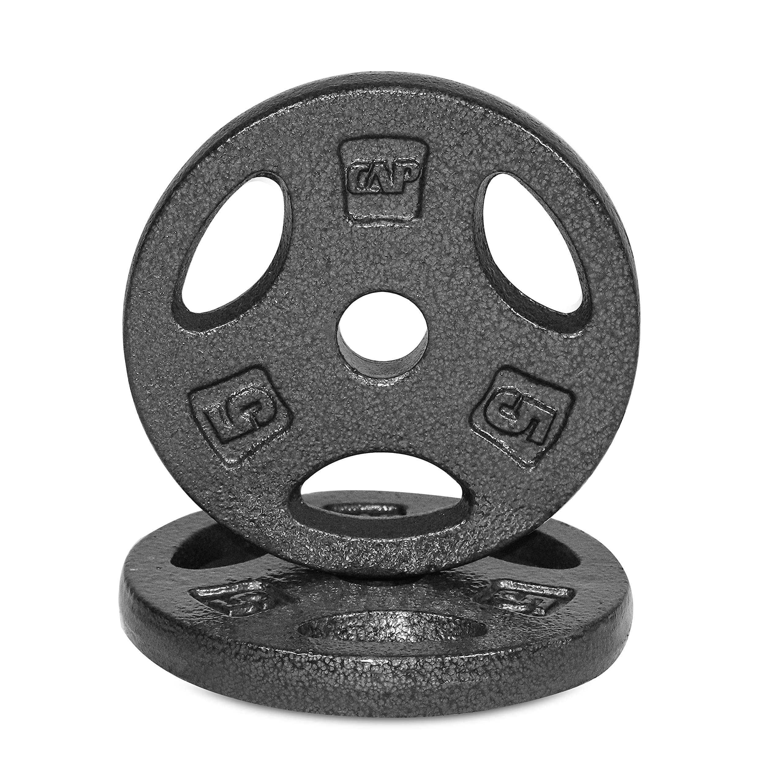 WF Athletic Supply Cast Iron 1-Inch Standard Grip Plate for Strength Training, Muscle Toning, Weight Loss & Crossfit - Multiple Choices Available