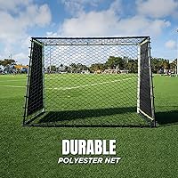 Vista 9 de Entrenador de rebote de portería de fútbol 3 en 1 Red de rebote ultra sensible grande de 7 x 5 pies para una potente práctica de fútbol, paso