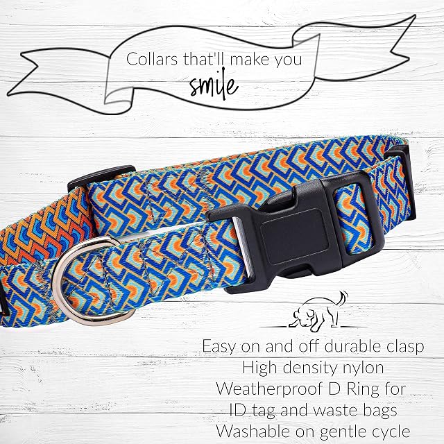 Foto 4 de 7 de Lucky Love Dog - Collar ajustable para perro con hebilla de fácil clic para grandes, duradero y cómodo…