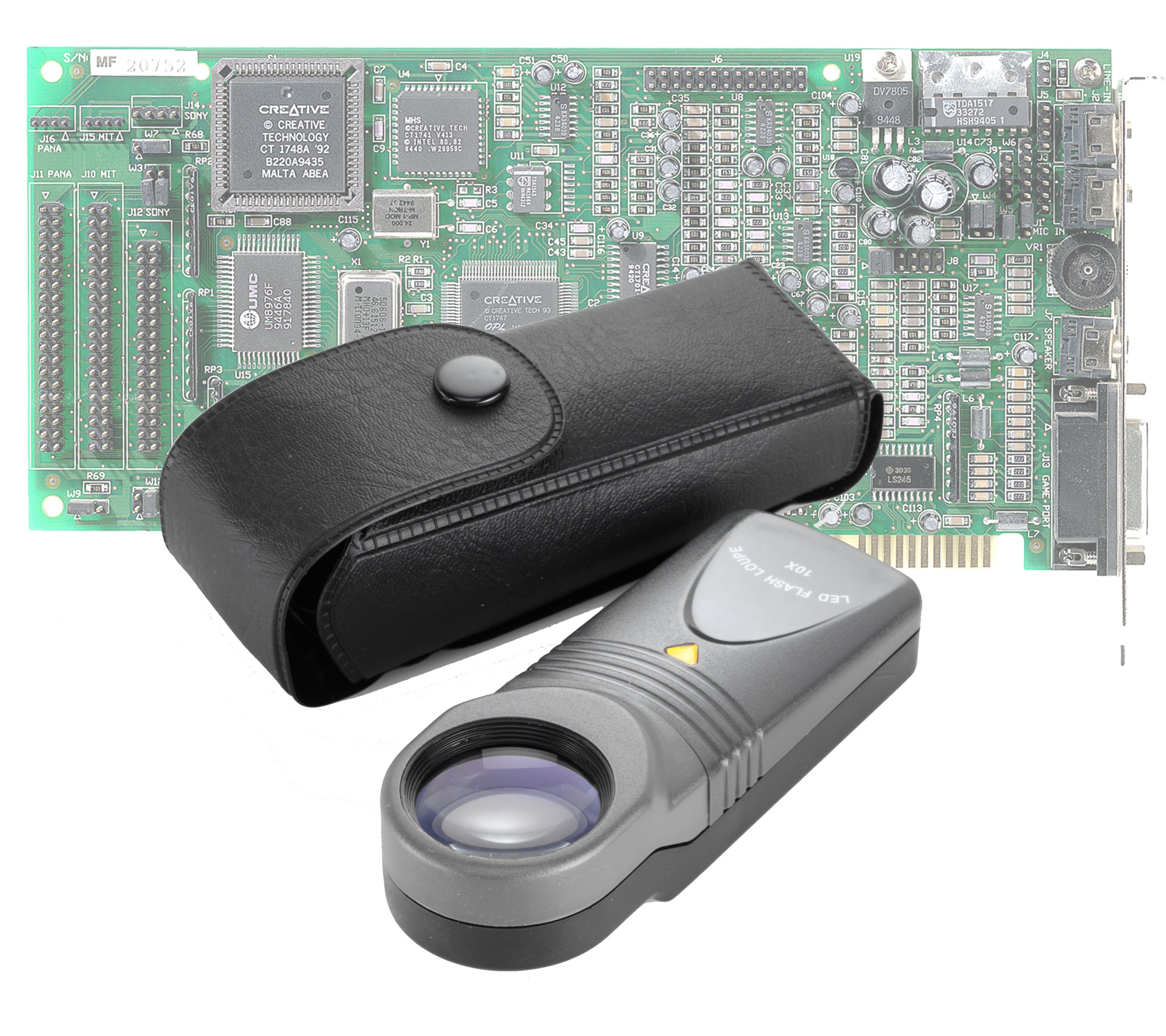 Magnifico 10x Microloupe LED-Illuminated Engineer's Inspection Magnifier