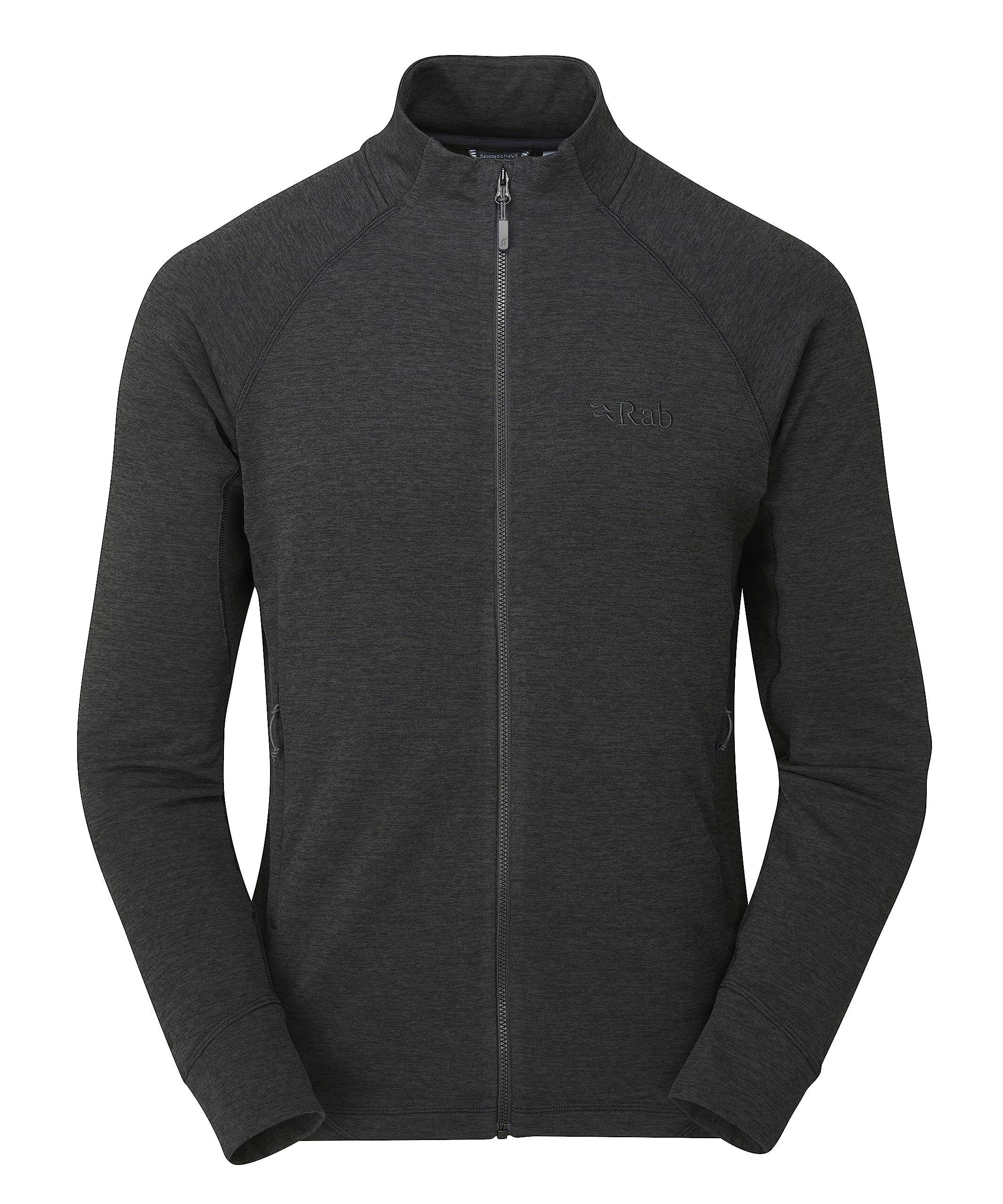 Rab Men's Black Nexus Jacket - Lightweight Fleece Jacket For Hiking, Trekking, & Climbing - Medium