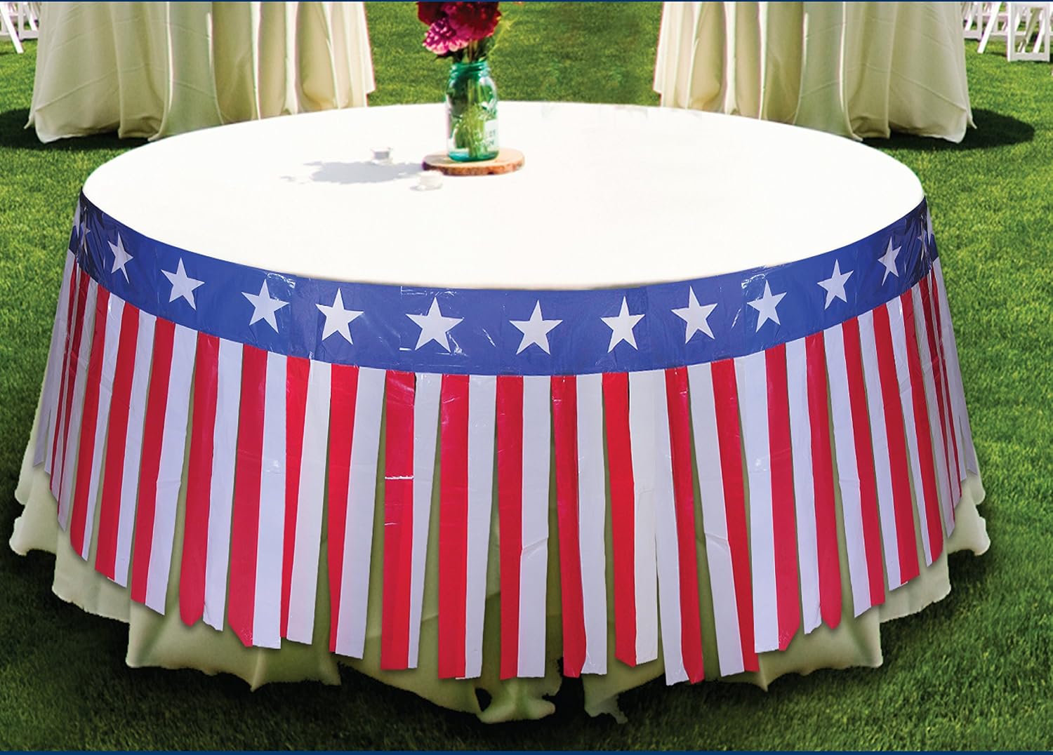 Rubie's Patriotic Table Fringe Skirt